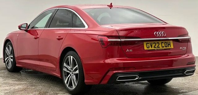 Audi A6 Saloon 2.0 Tdi 40 S Line Saloon S Tronic Quatt Red #2