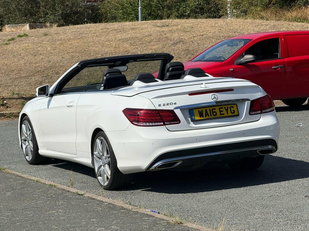 Mercedes-Benz E Class 2.1 E220d Amg Line Edition Cabriolet G-tronic Eur White #2