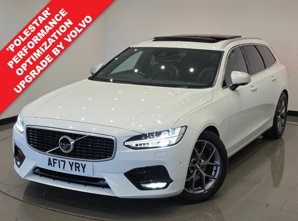 Volvo V90 D4 R-design Estate White #2