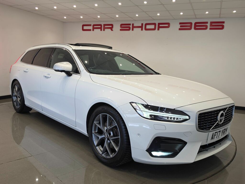 Volvo V90 D4 R-design Estate White #6