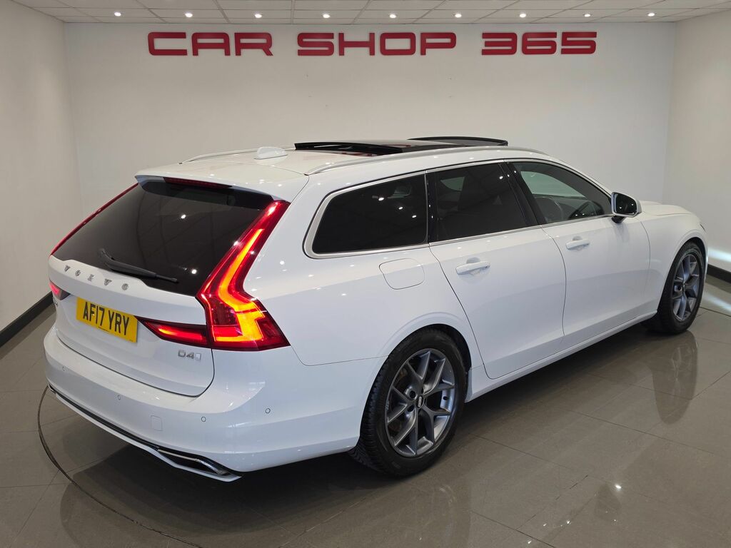 Volvo V90 D4 R-design Estate White #4