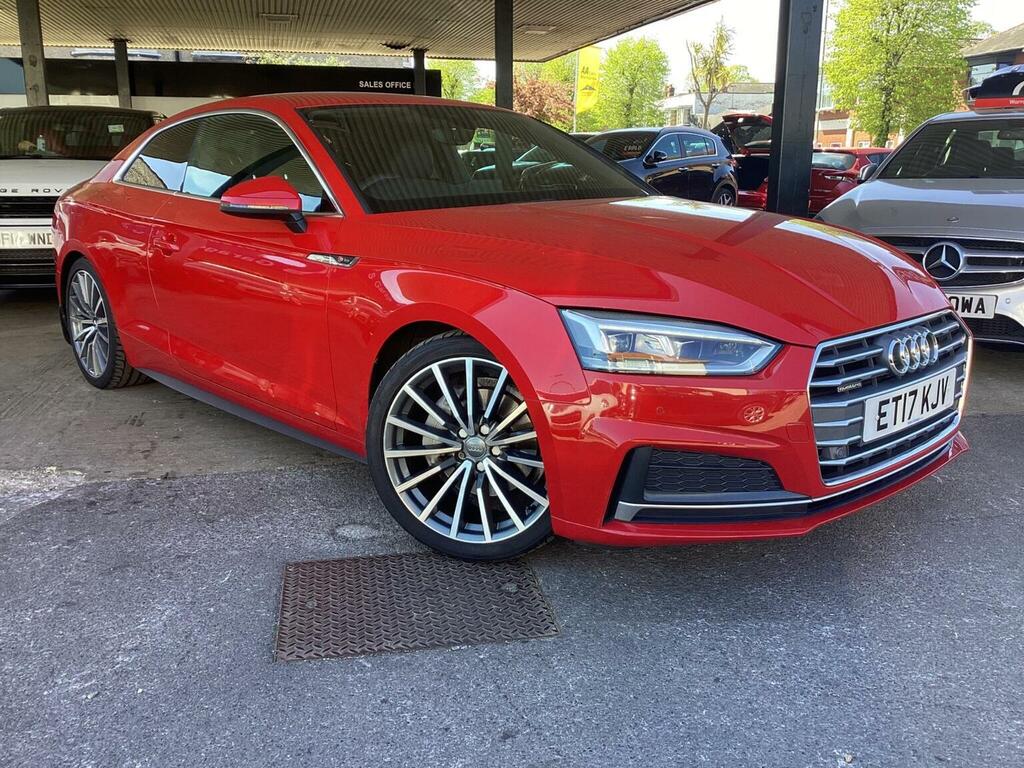 Audi A5 Coupe 2.0 Tdi S Line S Tronic Quattro Euro 6 Ss Red