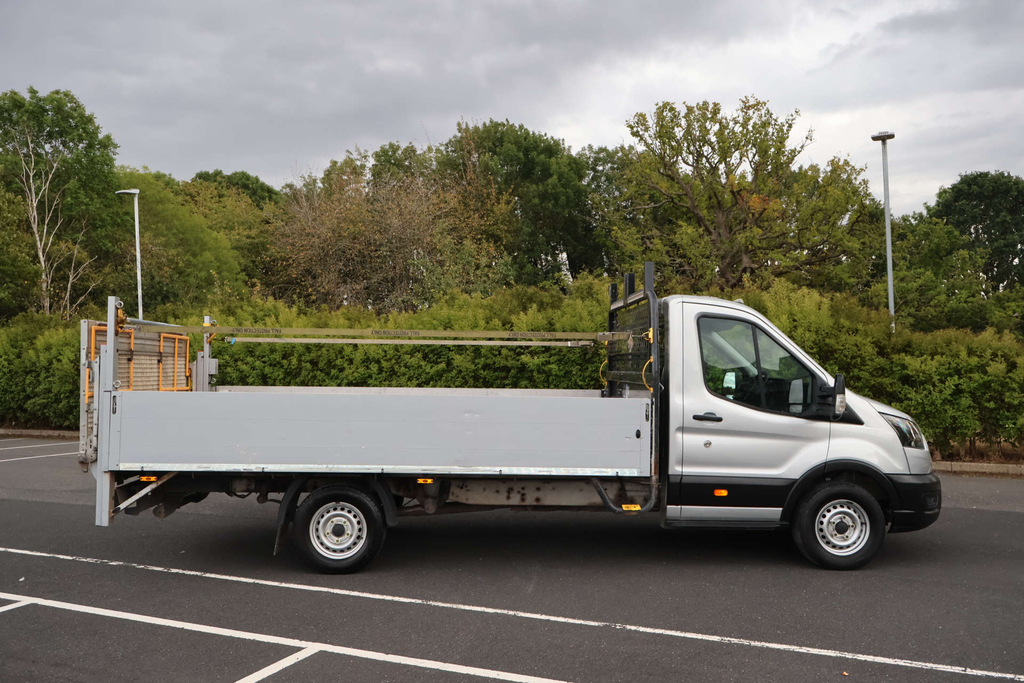 Ford Transit Custom 350 Leader Ecoblue L4 Xlwb Dropside Tail Lift EO72KSX Silver #3