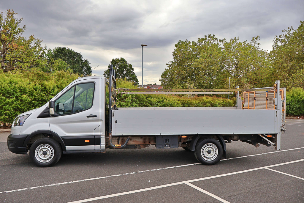 Ford Transit Custom 350 Leader Ecoblue L4 Xlwb Dropside Tail Lift EO72KSX Silver #4