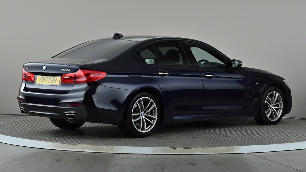 BMW 5 Series 520D Xdrive M Sport Black #4