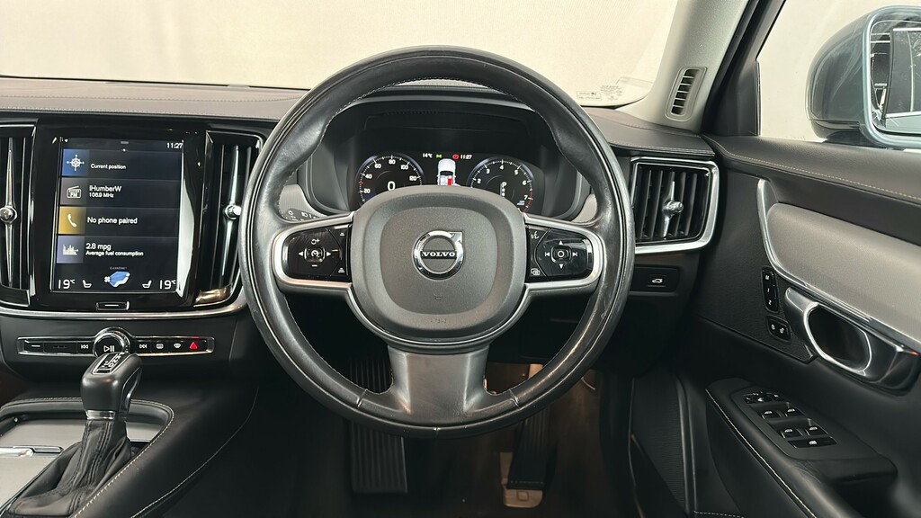 Volvo V90 T4 Momentum Plus Leather Upholstery, Rear Ca Black #14