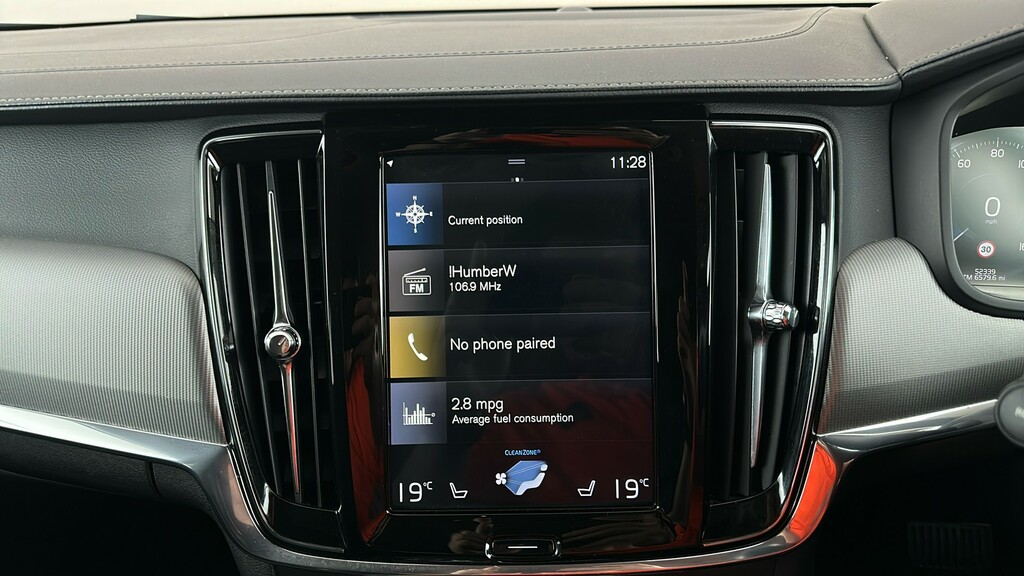 Volvo V90 T4 Momentum Plus Leather Upholstery, Rear Ca Black #16