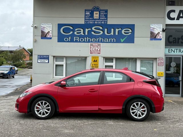 Honda Civic 1.6 I-dtec S Hatchback Euro 5 S Red #2