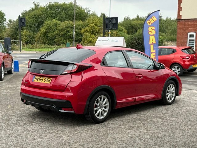 Honda Civic 1.6 I-dtec S Hatchback Euro 5 S Red #5