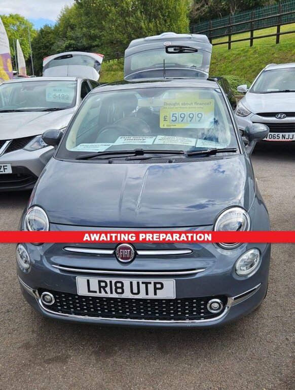 Fiat 500 2018 1.2 Lounge Hatchback Euro 6 Grey