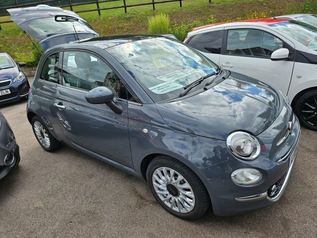 Fiat 500 2018 1.2 Lounge Hatchback Euro 6 Grey #2