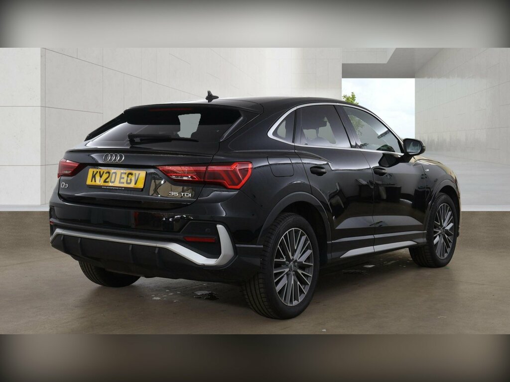 Audi Q3 2.0 Tdi 35 S Line Sportback S Tronic Euro 6 Ss Black #3