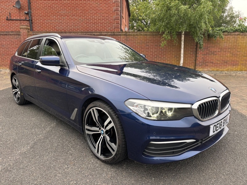 BMW 5 Series 520D Se Touring OE18BYL Blue #5