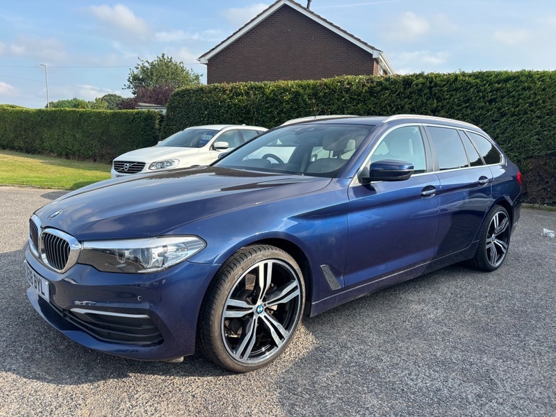 BMW 5 Series 520D Se Touring OE18BYL Blue #2