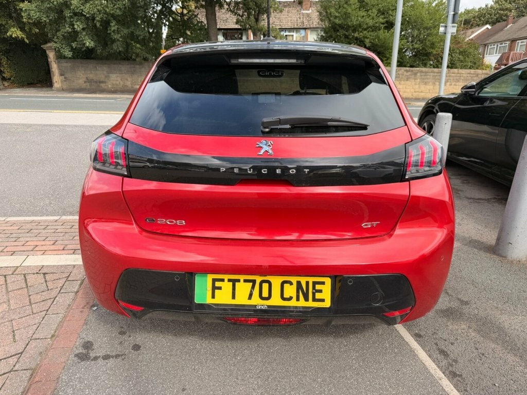 Peugeot e-208 Hatchback Red #4