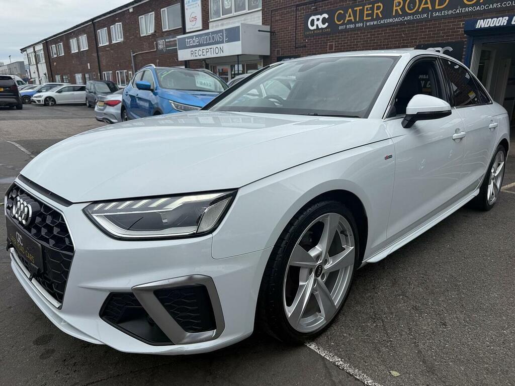 Audi A4 2.0 Tdi 35 S Line Saloon S Tronic Euro White #4