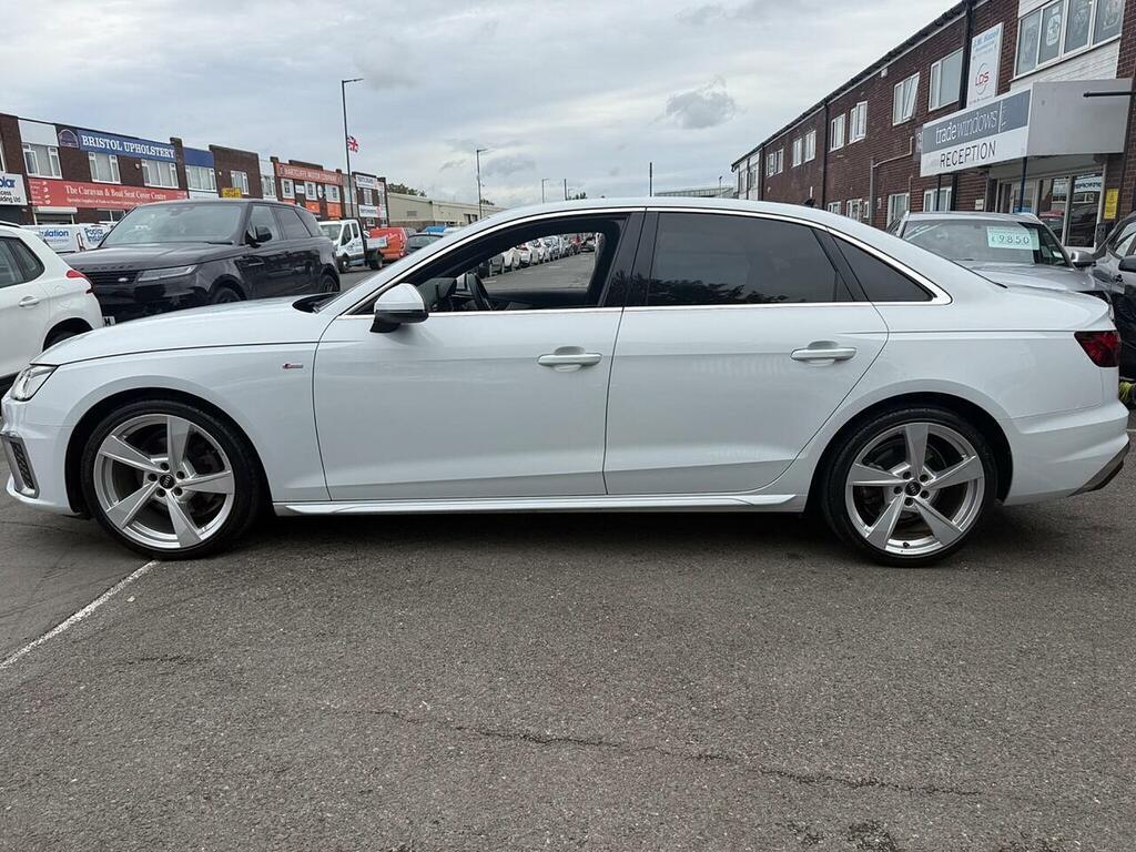 Audi A4 2.0 Tdi 35 S Line Saloon S Tronic Euro White #5