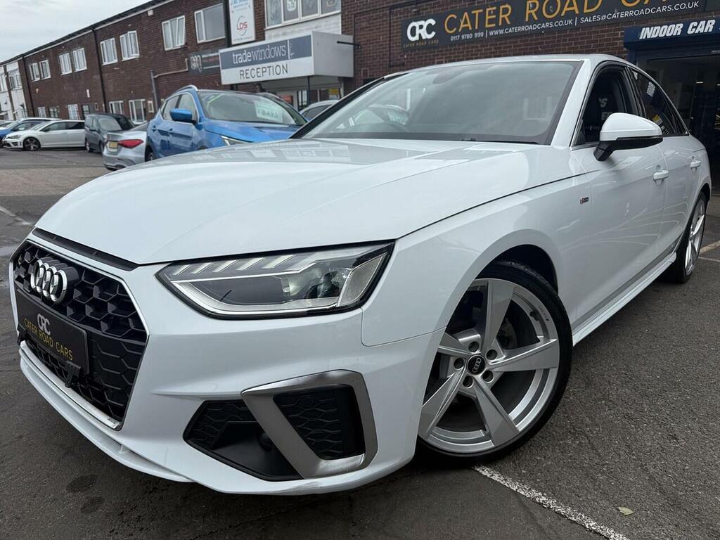 Audi A4 2.0 Tdi 35 S Line Saloon S Tronic Euro White #3
