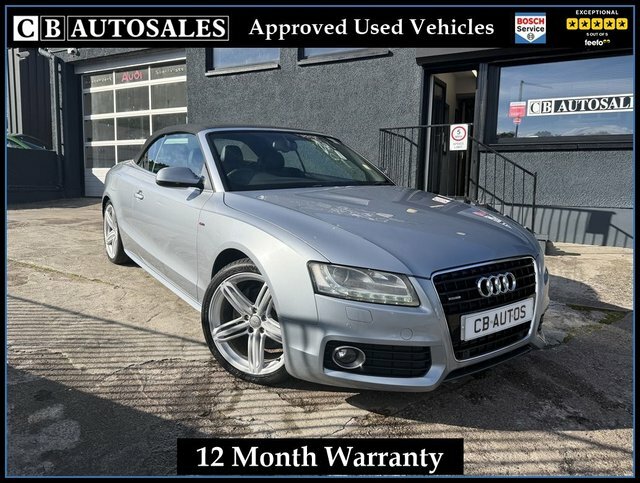 Audi A5 2011 3.0 Tdi V6 S Line Convertible S Tr Silver