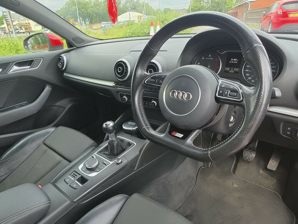 Audi A3 2.0 Tdi S Line Sportback Euro 6 Ss Nav LL16VGZ Red #3