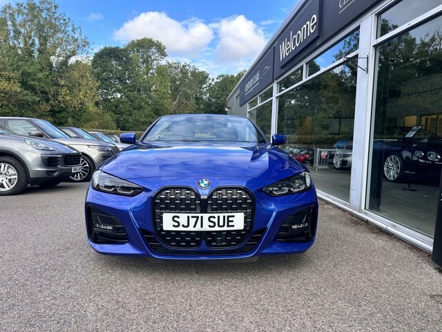 BMW 4 Series Convertible SJ71SUE Blue #2