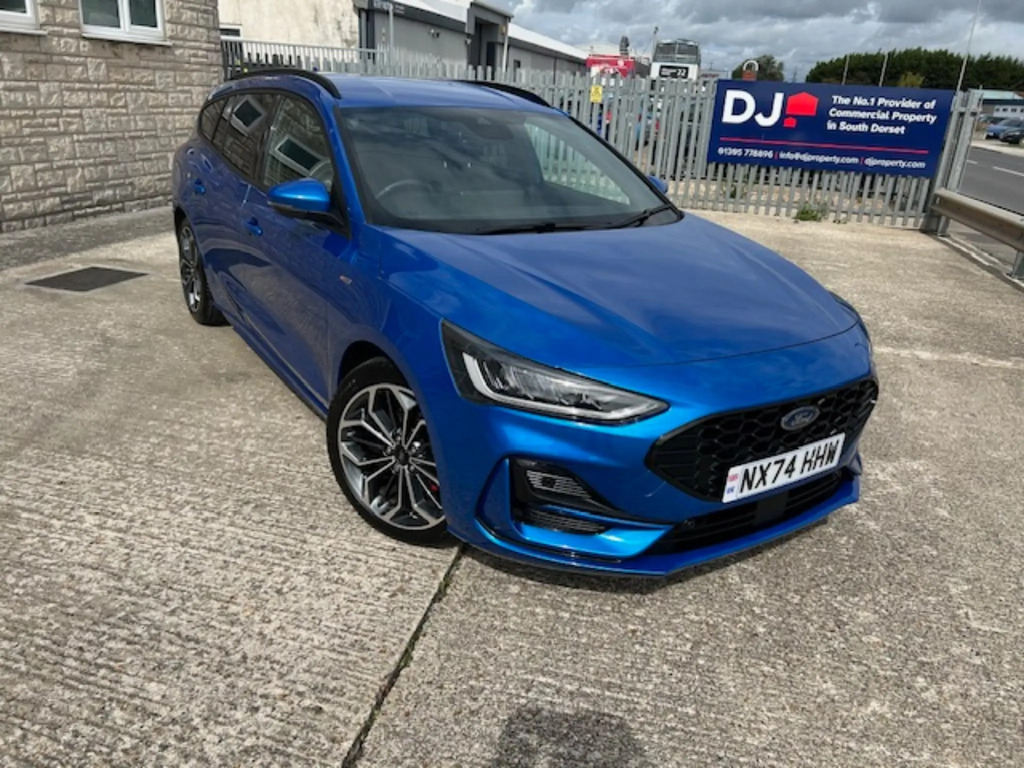 Ford Focus St-line X Estate 1.0L Ecoboost 155Ps Mhev Fwd 7 Sp Blue