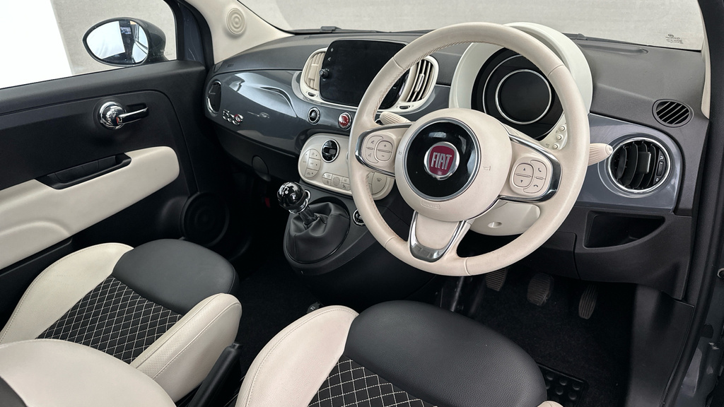 Fiat 500C C Hey Google Black #11