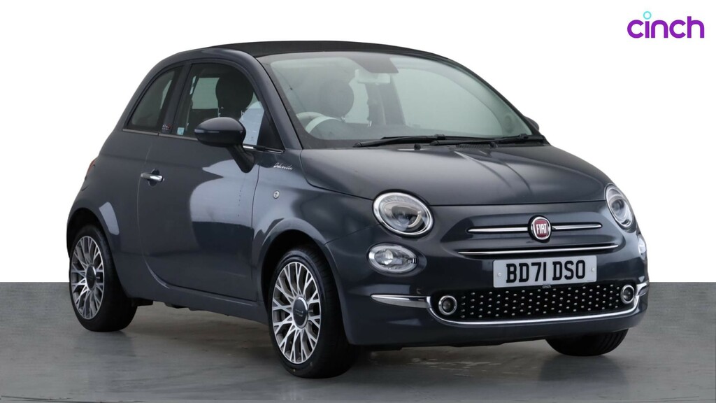 Fiat 500C C Hey Google Black #1