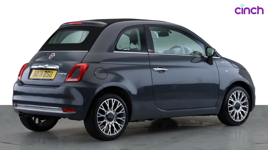 Fiat 500C C Hey Google Black #3