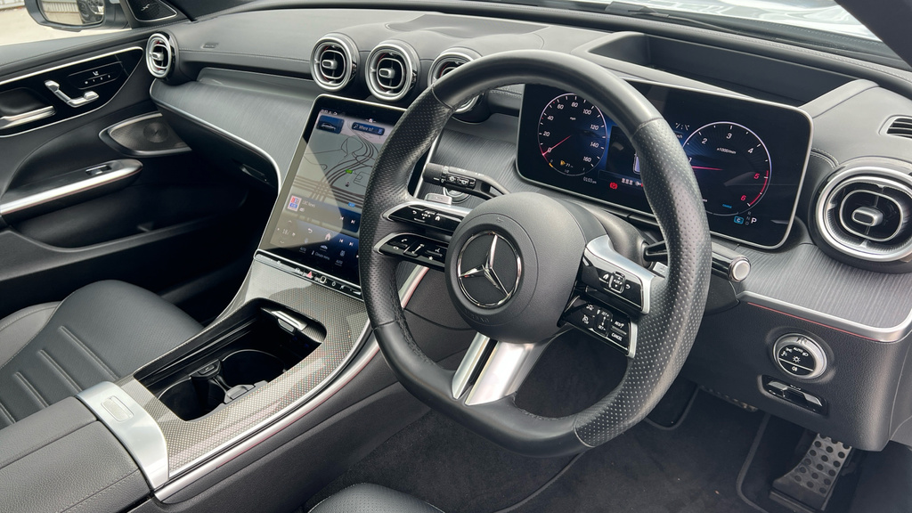 Mercedes-Benz C Class Saloon Blue #9