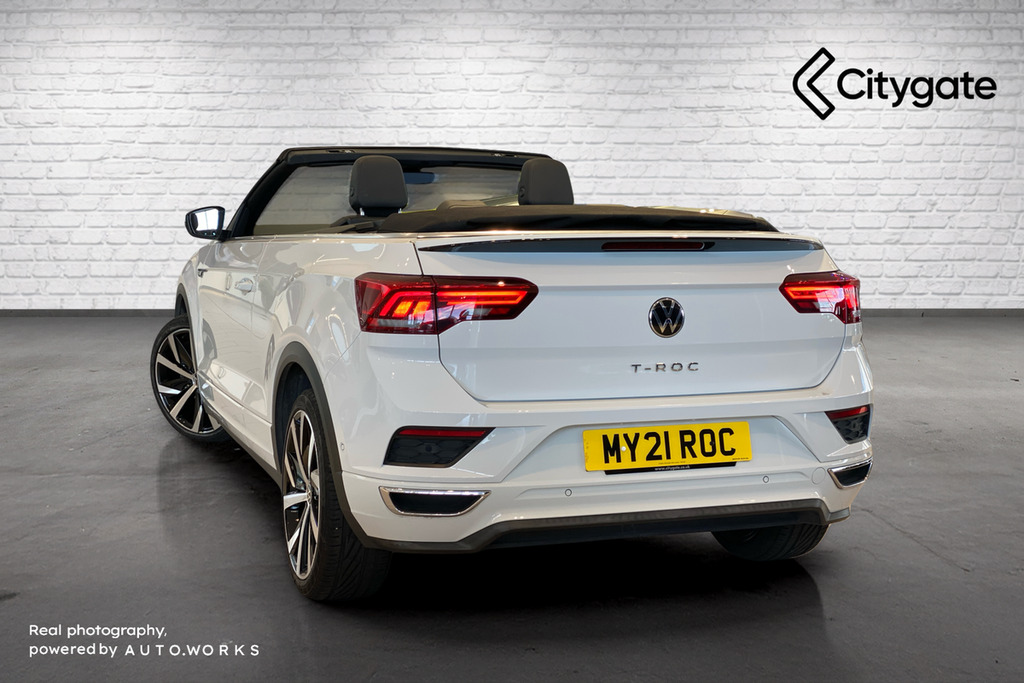 Volkswagen T-Roc 1.5 Tsi R-line Dsg White #3