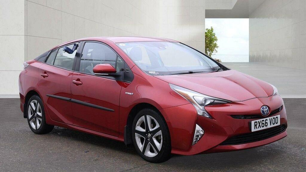 Toyota Prius 1.8 Vvt-h Excel Cvt Euro 6 Ss 15In Alloy Red #2
