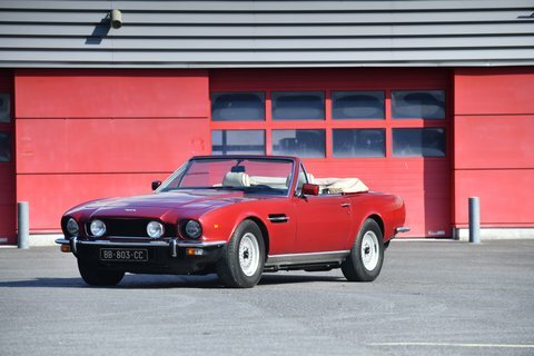 Aston Martin V8 Volante Red