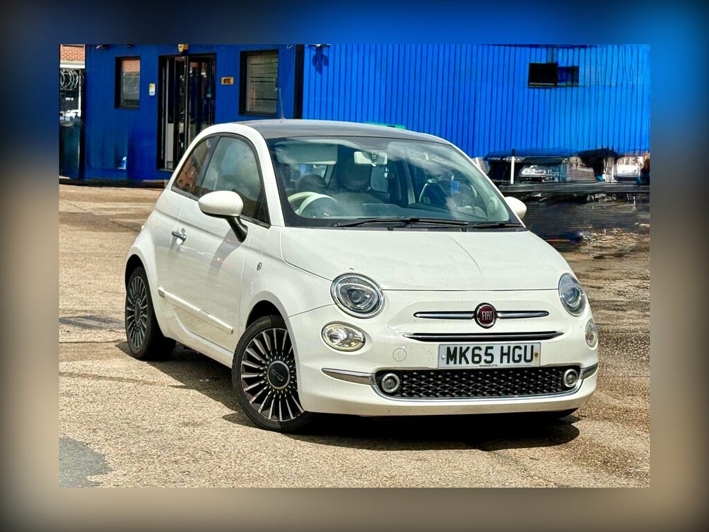Fiat 500 1.2 Lounge Euro 6 Ss White