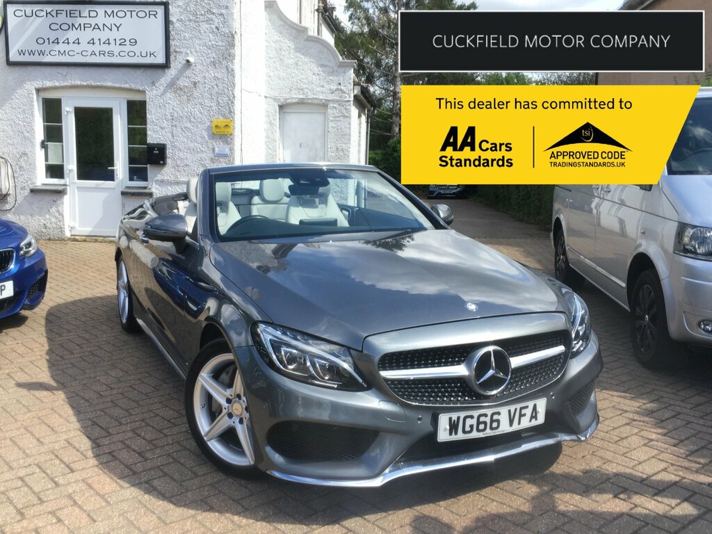 Mercedes-Benz C Class 2.0 C300 Amg Line Premium Plus Cabriolet Pet Grey