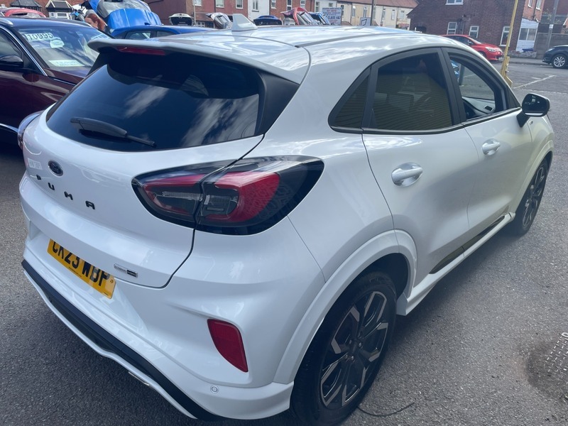 Ford Puma 1.0T Ecoboost Mhev St-line CK23WBP White #4