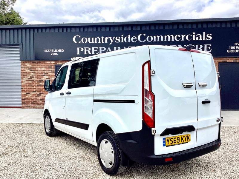 Ford Transit Custom 2.0 Ecoblue 105Ps Low Roof Dcab Leader Van White #4