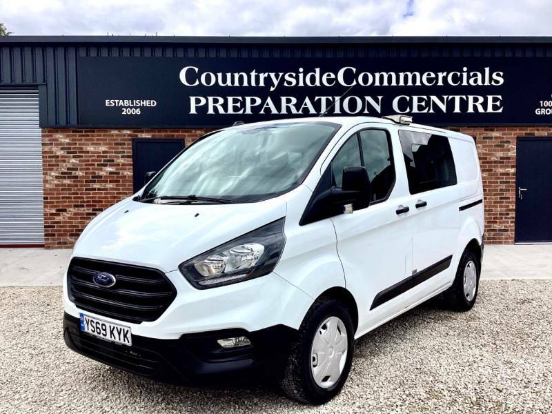 Ford Transit Custom 2.0 Ecoblue 105Ps Low Roof Dcab Leader Van White #3