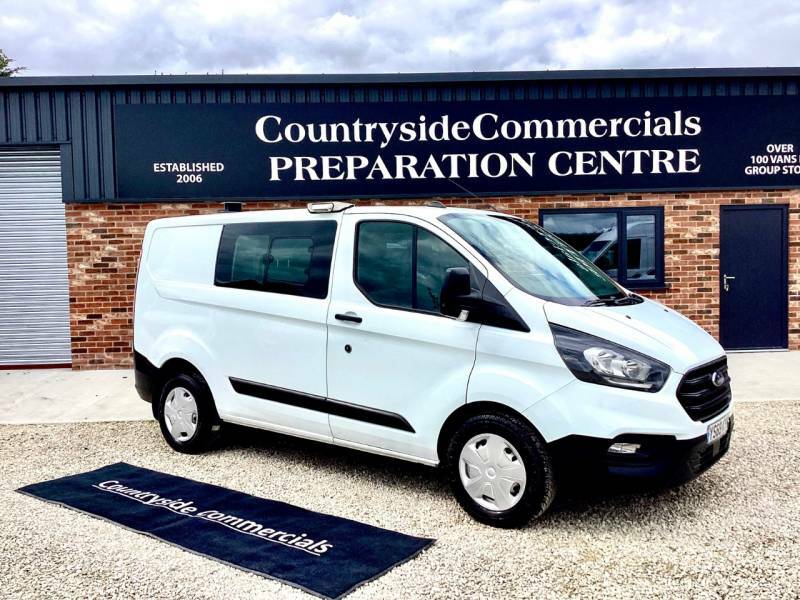 Ford Transit Custom 2.0 Ecoblue 105Ps Low Roof Dcab Leader Van White