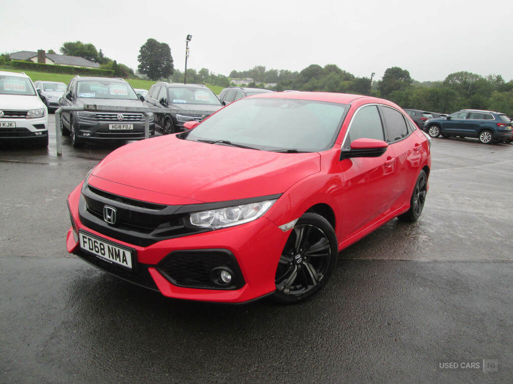 Honda Civic 1.6 I-dtec Sr FD68NMA Red #2