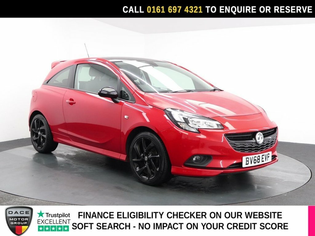 Vauxhall Corsa 1.4L Sri Vx Line Nav Black BV68EVP Red