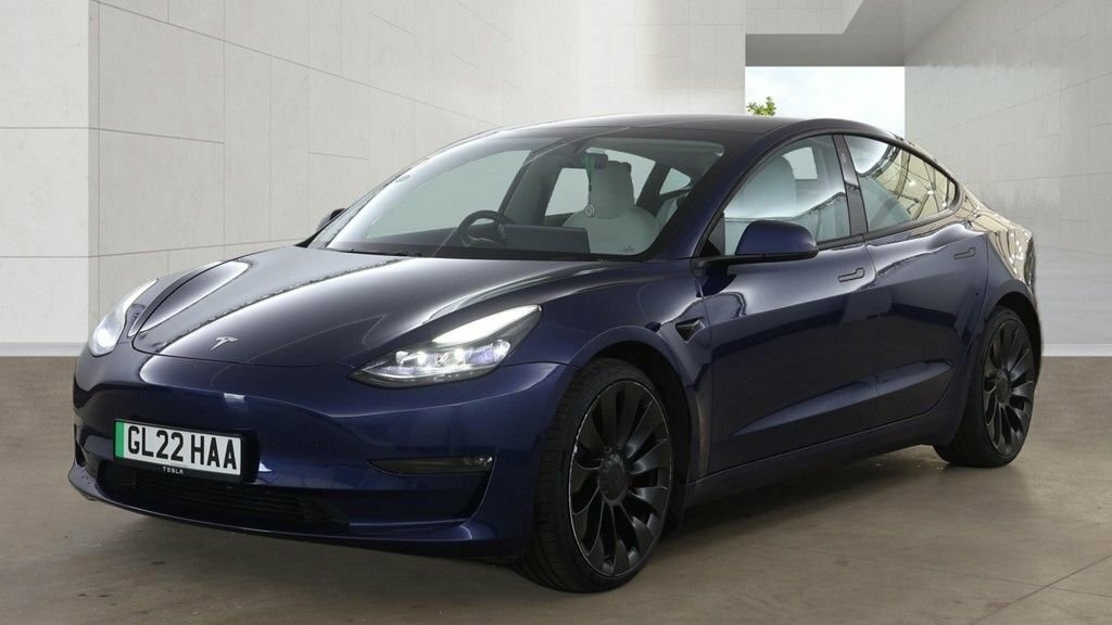 Tesla Model 3 Saloon Blue #3