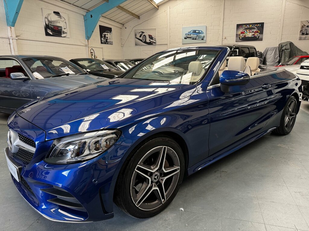 Mercedes-Benz C Class 1.5 C200 Mhev Amg Line Edition Premium Cabriolet Blue #2