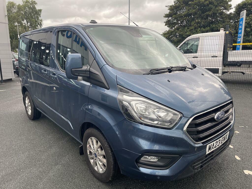 Ford Transit Custom 2.0 300 Ecoblue Limited Crew Van Double Cab Di MA23EMX Blue #4