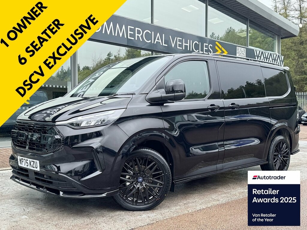 Ford Transit Custom 320 Ecoblue Limited L1 Swb 136Ps 6 Seater Kom Black