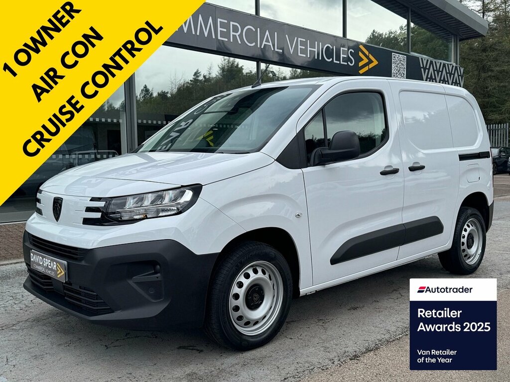 Peugeot Partner Hdi 100Ps 1000 Professional-plus Swb With Air Con, White