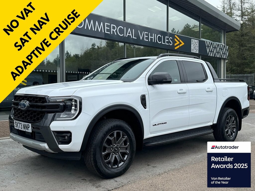 Ford Ranger 205Ps No Vat Wildtrak 4Wd With Adapt Cruise, White