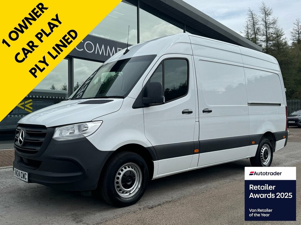 Mercedes-Benz Sprinter 315 Cdi Progressive L2 H2 Rwd 150Ps With Reverse C White