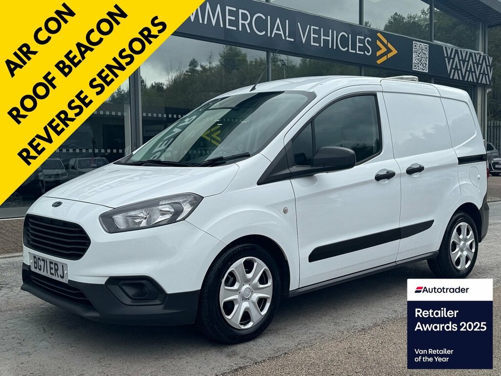 Ford Transit Courier Tdci Trend 75Ps With Air Con, Roof Beacon Revers White