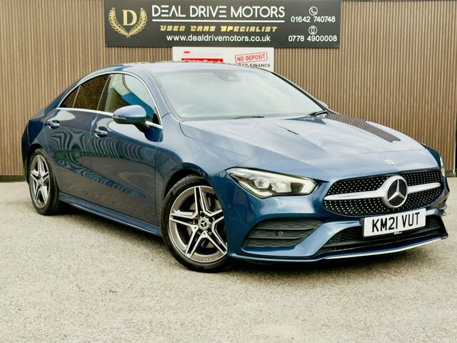 Mercedes-Benz CLA Class 2021 1.3 Cla200 Amg Line Coupe 7G-dct E Blue